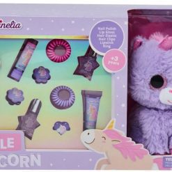 Козметичен комплект с плюшена играчка, Martinelia, Little Unicorn, 11 части