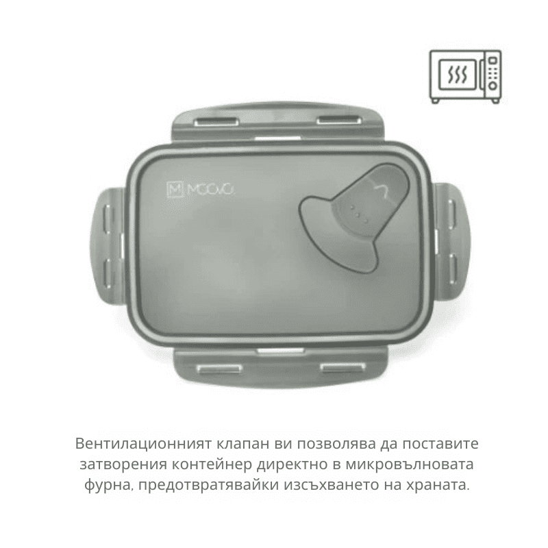 4430 Nuvita голяма кутия за обяд 1000 мл Sage Green 4430 Nuvita голяма кутия за обяд 1000 мл Sage Green