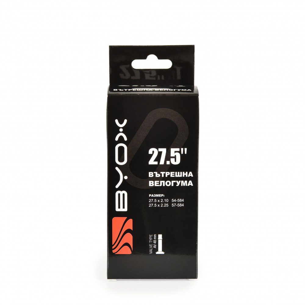 Вело вътрешна гума BYOX 27.5“ х 2.10/2.25 48мм Вело вътрешна гума BYOX 27.5“ х 2.10/2.25 48мм