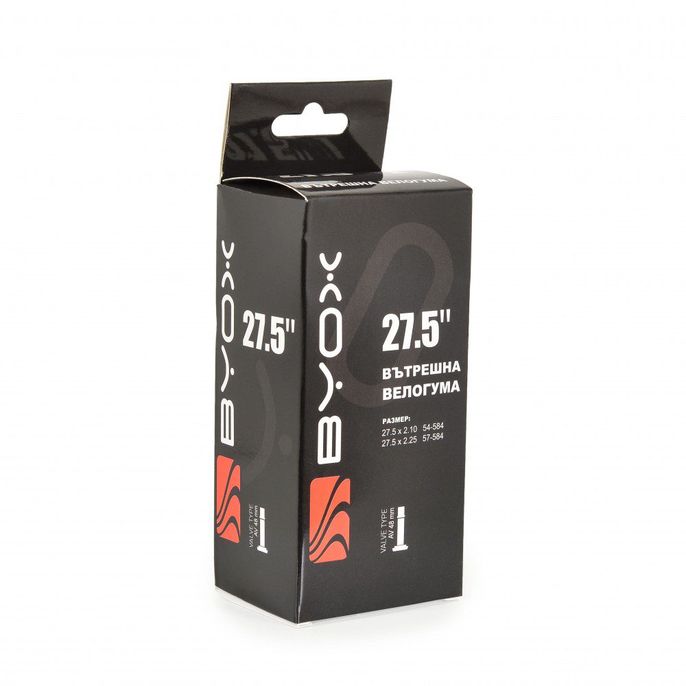 Вело вътрешна гума BYOX 27.5“ х 2.10/2.25 48мм Вело вътрешна гума BYOX 27.5“ х 2.10/2.25 48мм