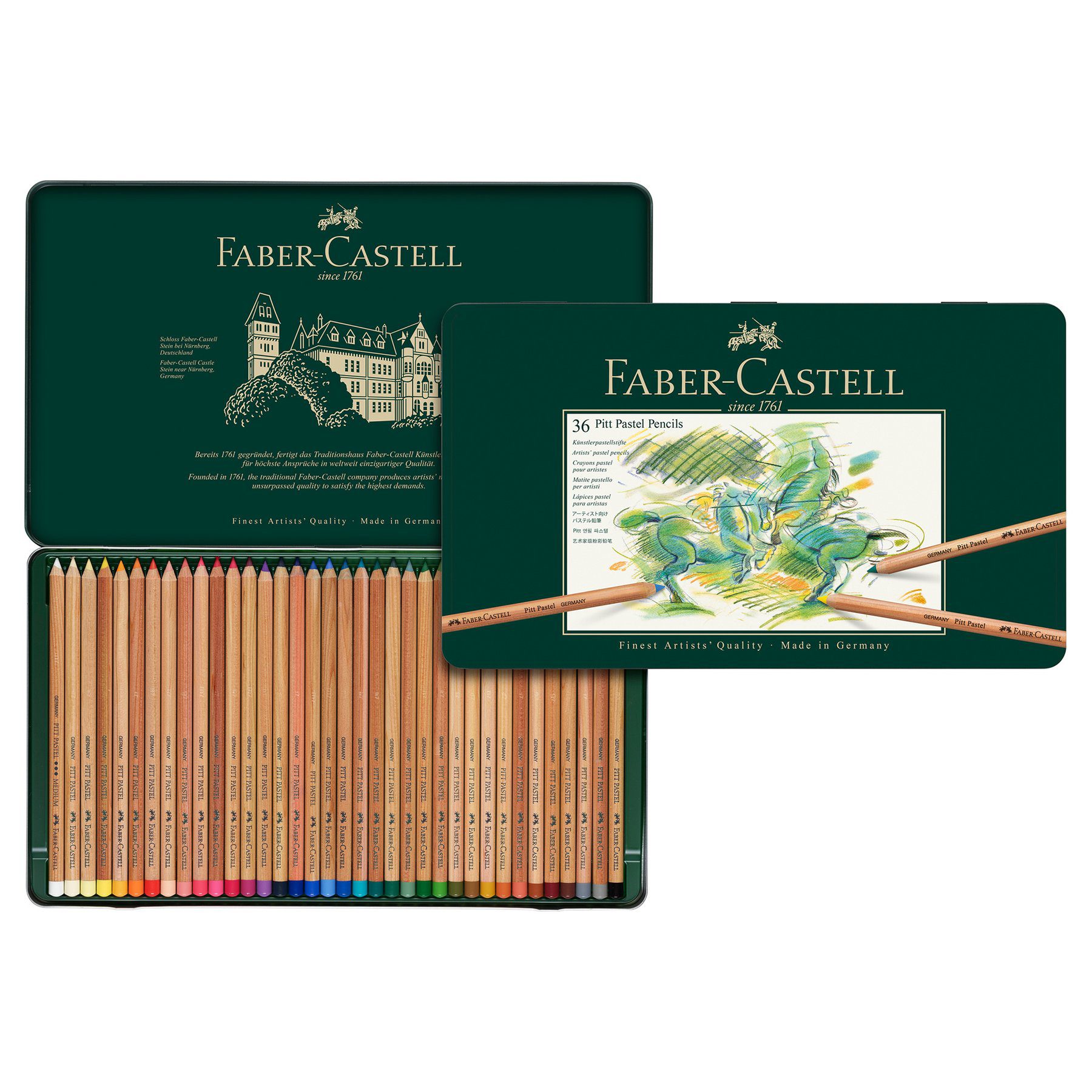 Faber-Castell Цветни моливи Pitt Pastel, 36 цвята Faber-Castell Цветни моливи Pitt Pastel, 36 цвята
