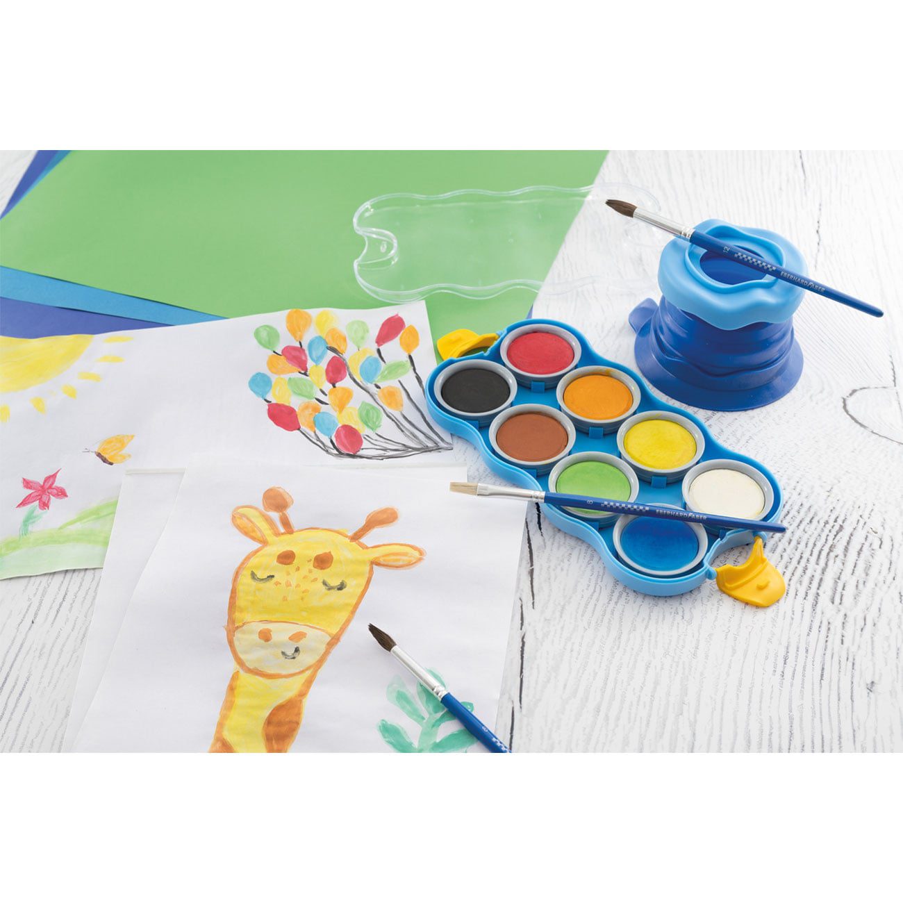 Eberhard Faber Акварелни бои Mini Kids, 8 цвята Eberhard Faber Акварелни бои Mini Kids, 8 цвята