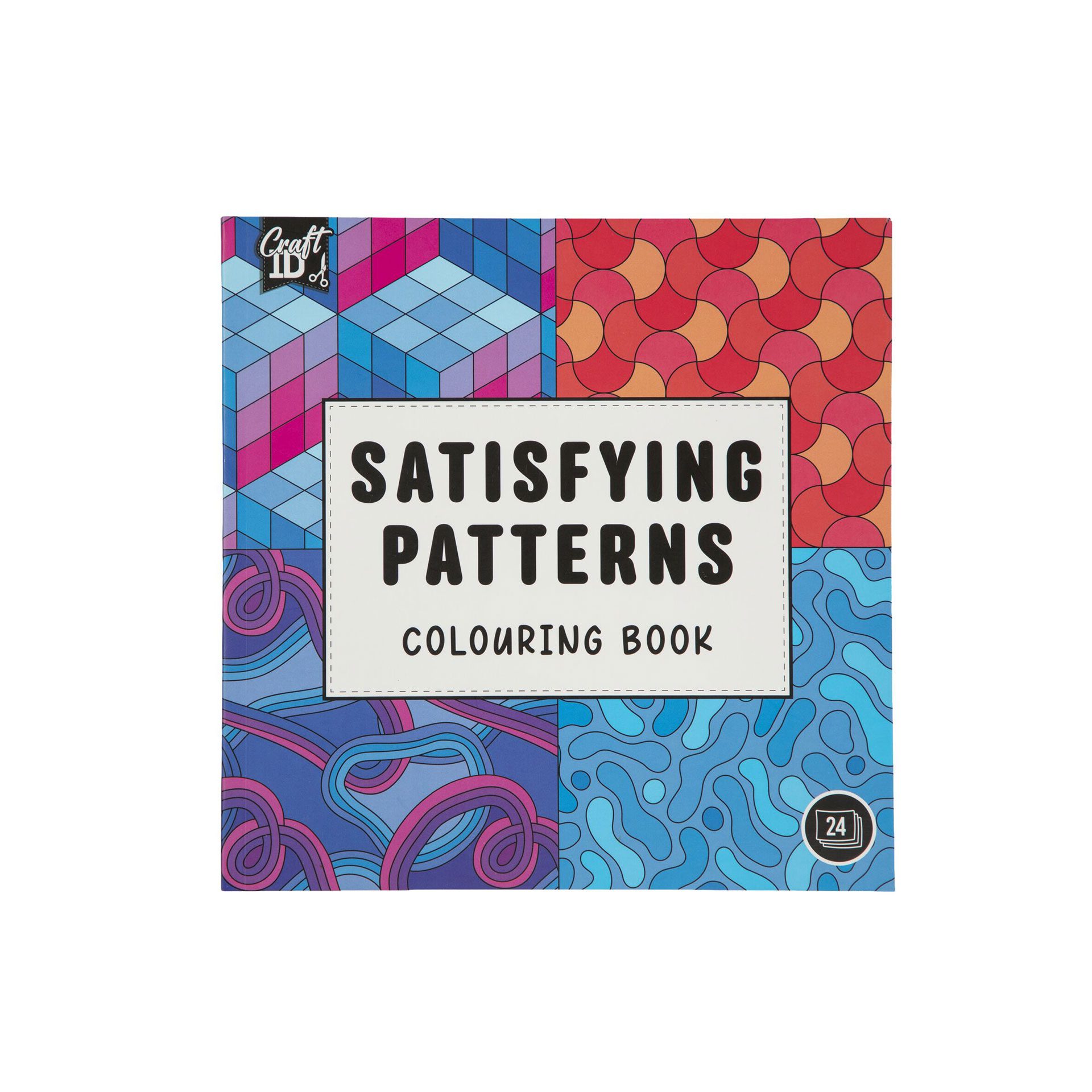Craft ID Книжка за оцветяване Форми, синя Craft ID Книжка за оцветяване Форми, синя