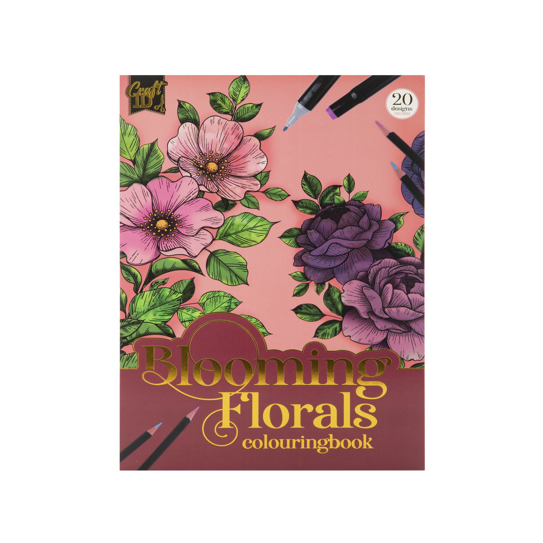 Craft ID Книжка за оцветяване Цветя, А4, 20 листа Craft ID Книжка за оцветяване Цветя, А4, 20 листа