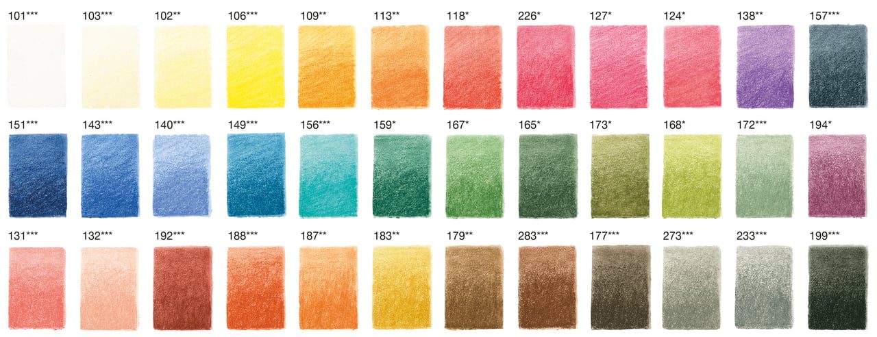 Faber-Castell Цветни моливи Pitt Pastel, 36 цвята Faber-Castell Цветни моливи Pitt Pastel, 36 цвята