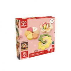 Комплект дрънкалки, Hape, The Met, Цветя, 3 броя