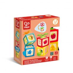 Комплект сензорни кубчета, Hape, Числа, 4 части