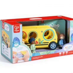 Игрален комплект, Hape, Оживеният училищен автобус с книжка, 5 части
