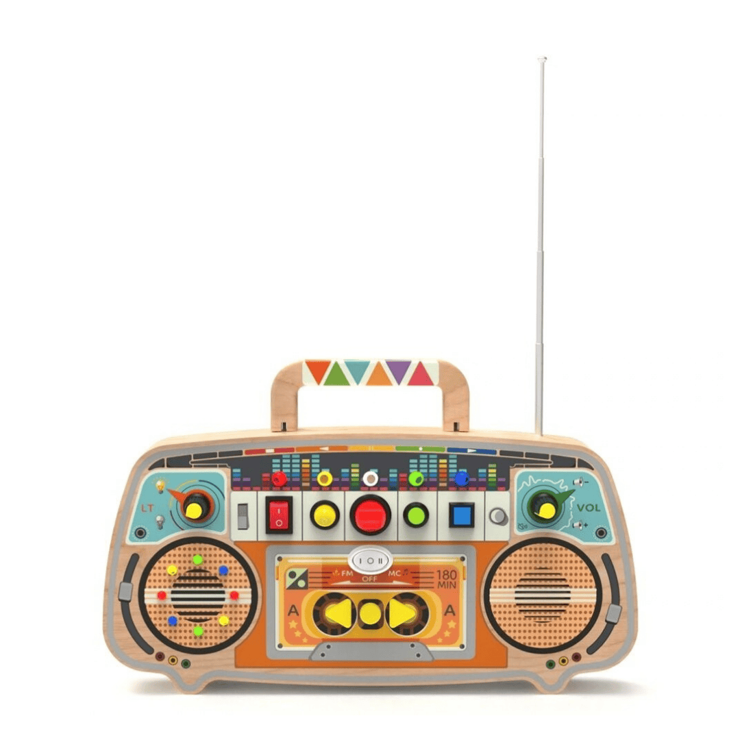 2Kids Toys Дървена занимателна дъска FM Radio 2Kids Toys Дървена занимателна дъска FM Radio