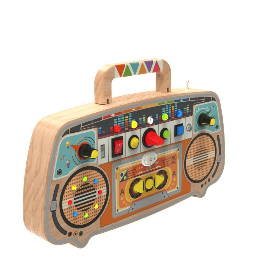 2Kids Toys Дървена занимателна дъска FM Radio 2Kids Toys Дървена занимателна дъска FM Radio