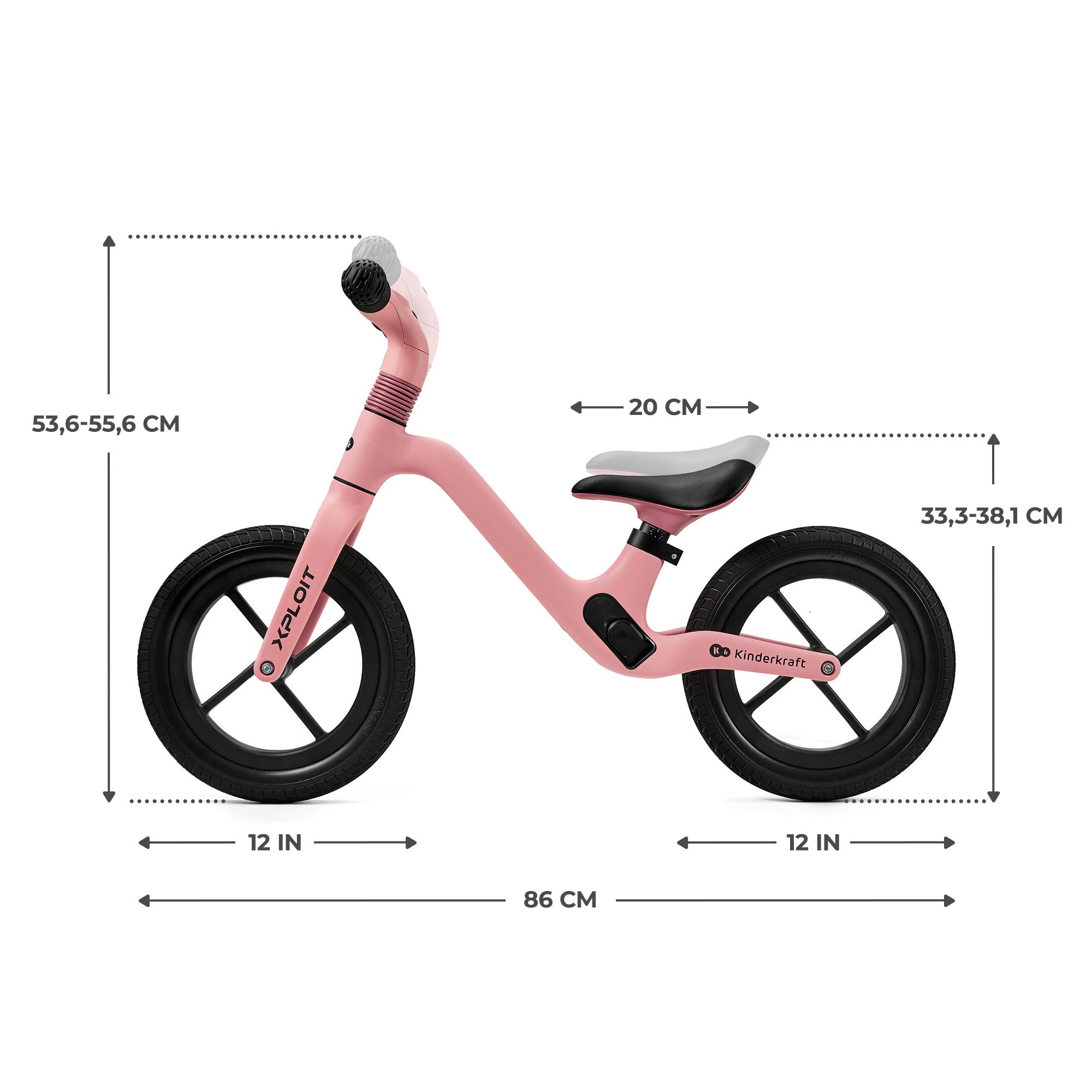Kinderkraft XPLOIT колело за баланс BUBBLEGUM PINK Kinderkraft XPLOIT колело за баланс BUBBLEGUM PINK