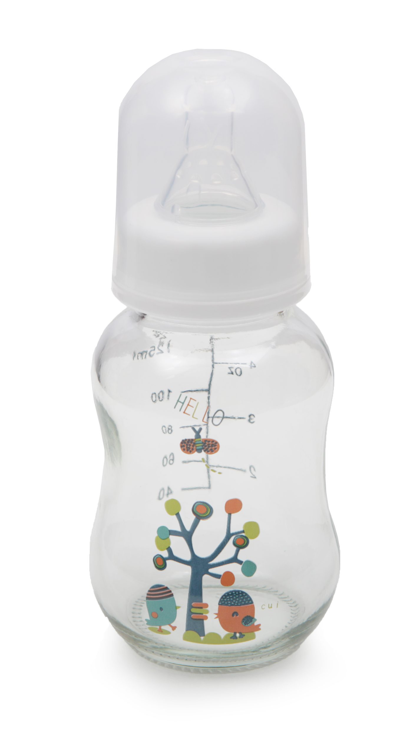 Стъклено стандартно шише 125 ml GB301 Стъклено стандартно шише 125 ml GB301