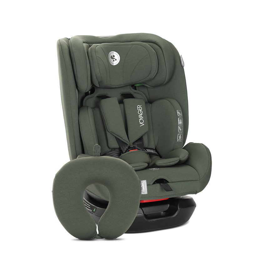 СТОЛ ЗА КОЛА VOYAGER GREEN i-Size 40-150 CM+ВЪЗГЛА СТОЛ ЗА КОЛА VOYAGER GREEN i-Size 40-150 CM+ВЪЗГЛА