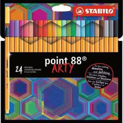 Комплект тънкописци, Stabilo, Point 88 Arty, 24 цвята