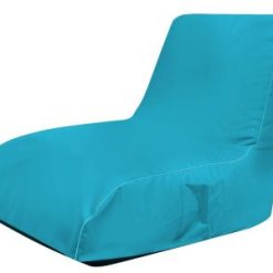Пуф Фотьойл Relax LUXE+, XL размер, Самостоятелен вътрешен калъф, Водонепропусклив, Промазка Premium, Acid Blue