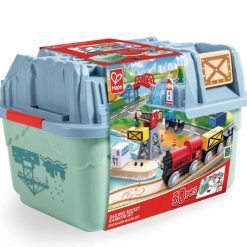 Железопътен комплект, Hape, Пристанище, 51 части