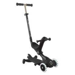 Тротинетка 5 в 1 GLOBBER GO UP DELUXE LIGHTS 360° - черна