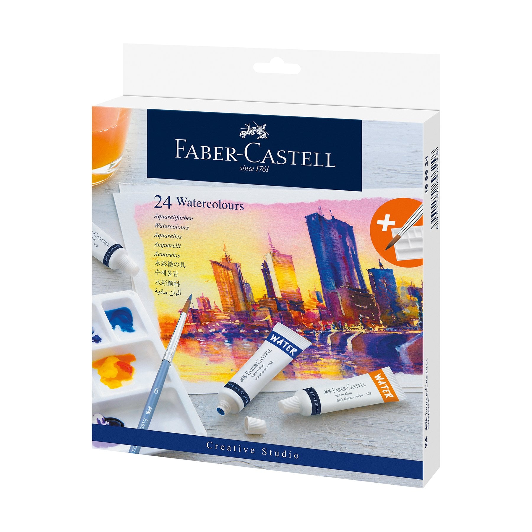 Faber-Castell Акварелни бои Creative Studio, 9 ml, 24 цвята Faber-Castell Акварелни бои Creative Studio, 9 ml, 24 цвята