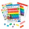 Learning Resources Плочки с дроби, цветни, 54 части